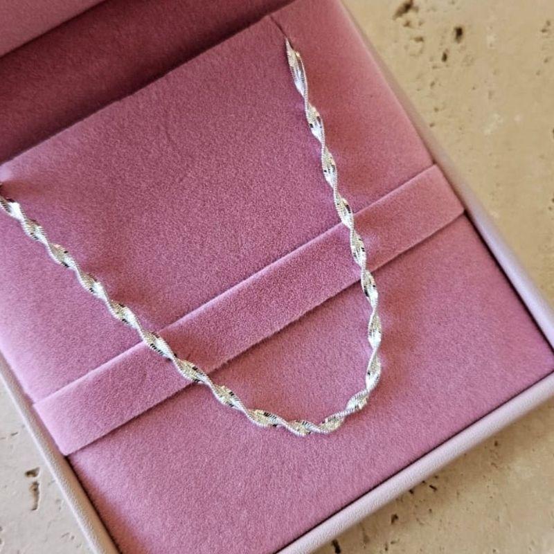 Pulseira Singapura 18cm Prata