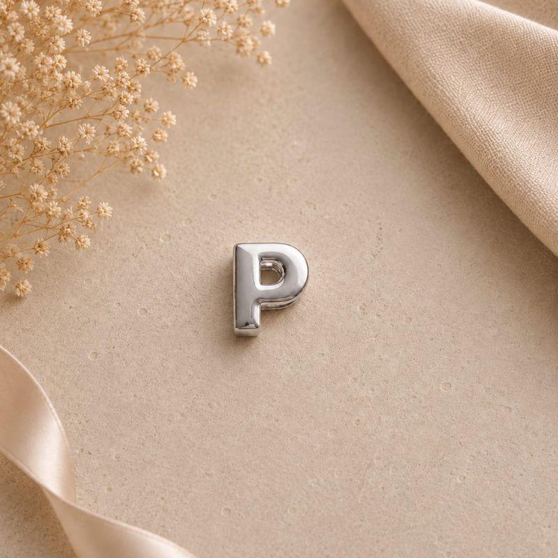 Pingente Letra Vazada para Correntaria P (1,0cm)