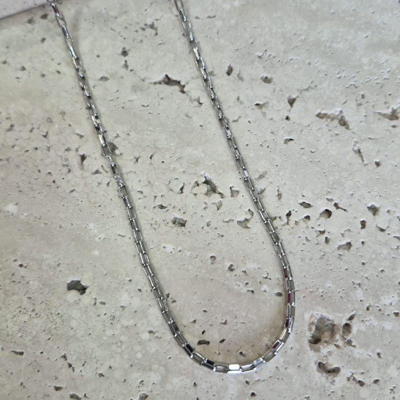 Corrente Aço Inox Masculina Veneziana Larga 60cm