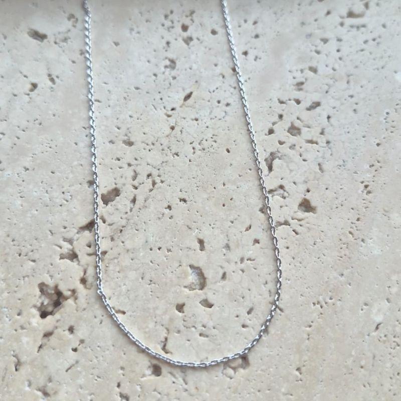 Corrente Cartier Diamantada Fininha 50cm