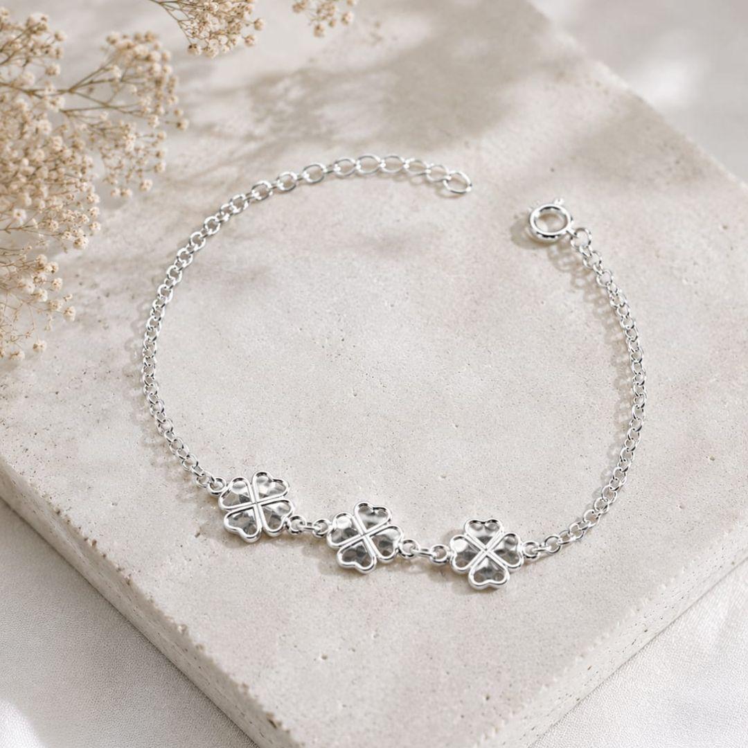 Pulseira 3 Trevos 18cm