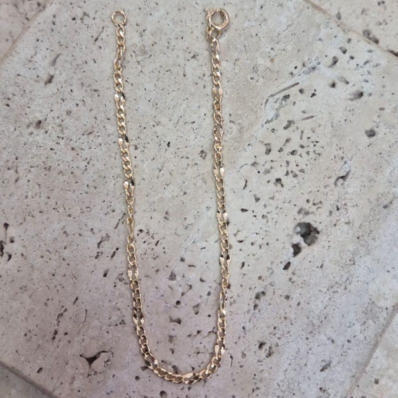 Pulseira Masculina 3x1 Batida Lisa 0,60mm - 21cm